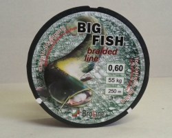 Broline Big Fish 0.60 mm Sumcová Splétaná šňůra 55 kg 250 m